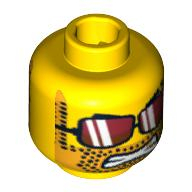 Lego hlava, žlutá (4583827, 6022324)